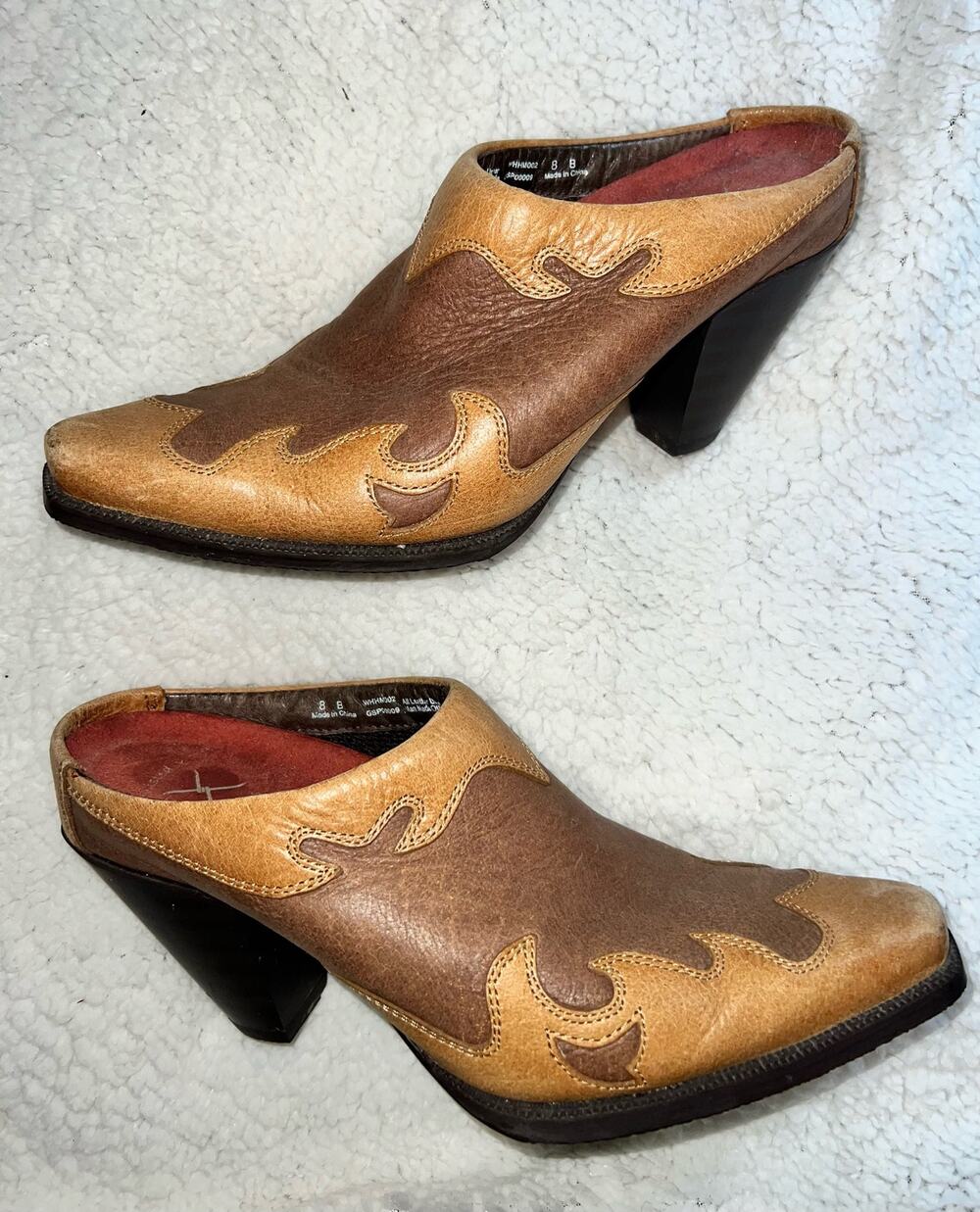 Twisted X Heeled Mules - size 8